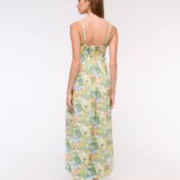 Abercrombie & Fitch Sweetheart Babydoll Maxi Dress Small Petite - Picture 2 of 9